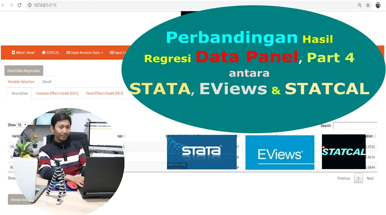 Panel Data Regression dengan STATA — Materi 8